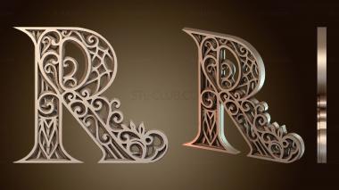 3D model Letras Decoradas vivid (STL)