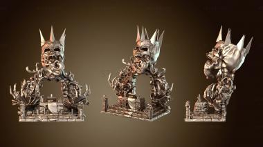 3D model Lich Ritual Diorama Wall (STL)