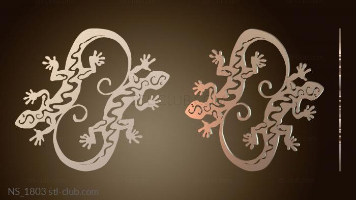 Нестандарт Ящерицы Стены Лиззи