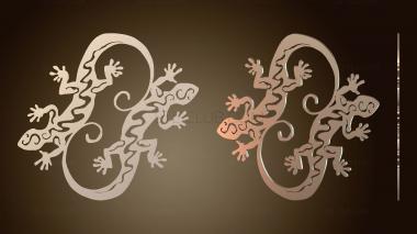 3D модель Ящерицы Стены Лиззи (STL)