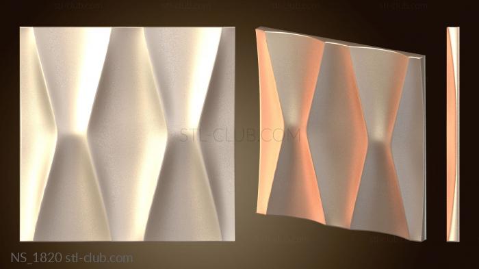 Нестандарт Losas Pared Panel Waist текстурированная