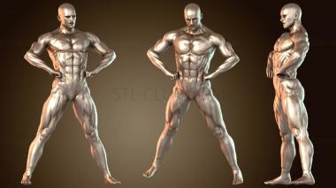 3D модель Мужчина-строитель (STL)