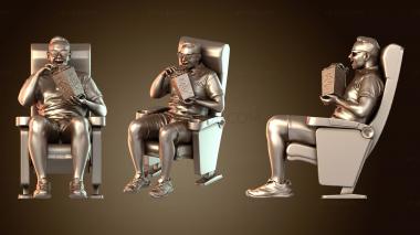 3D модель Мужчина с попкорном (STL)