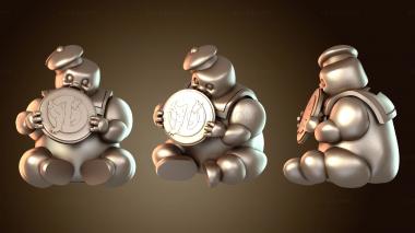 3D модель Копилка-копилка Зефирный человечек (STL)