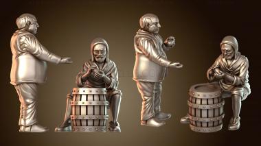 3D модель Средневековая деревенская бочка (STL)