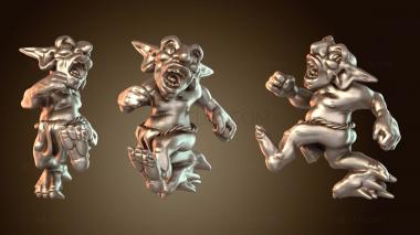 3D model Mek Gunz Goblin Krew Running Away Grot (STL)