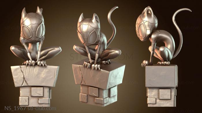 Нестандарт Майлз Моралес Кот Чиби