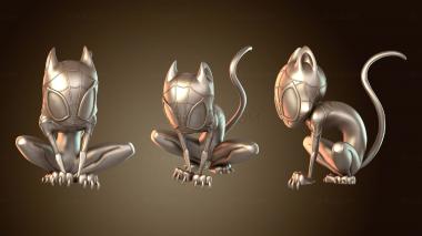 3D модель Милый кот Чиби Майлз Моралес (STL)