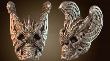 3D мадэль Череп Мульти Дракона (STL)