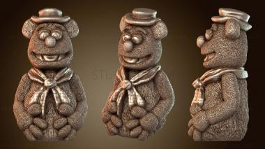 3D модель Маппеты Фоззи Медведь (STL)