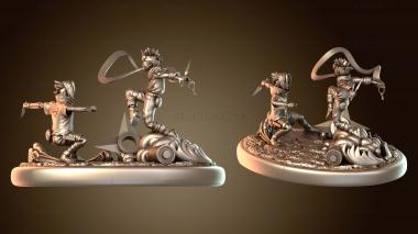 3D мадэль Наруто против Сакуке Нуэва Карпета (STL)