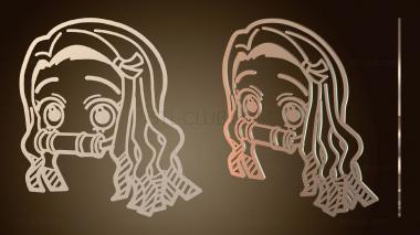 3D модель Незуко (STL)