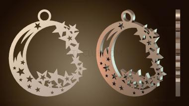 3D model Noel Boule Lune (STL)