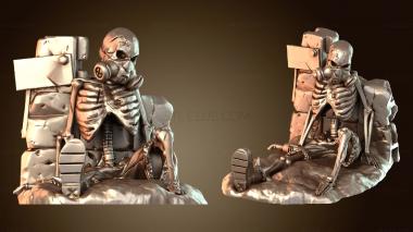 3D model Nuclear Wasteland Skeleton (STL)