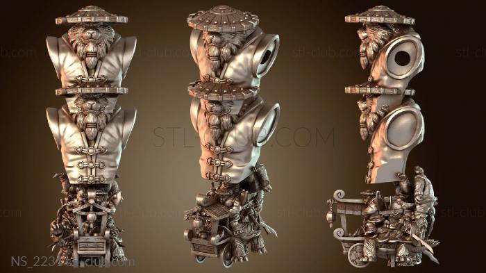 Нестандарт Волосы панды женские длинные