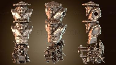 3D модель Волосы панды женские длинные (STL)