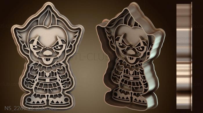 Нестандарт Penywise Payaso It Cuerpo Completeto