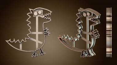 3D модель Pepa Pig Dinosario Dino (STL)