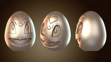 3D модель Пасхальное яйцо покемонов Бульбазавр Бот (STL)