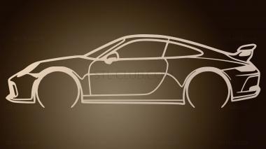 3D модель Порше ГТ (STL)