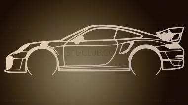 3D модель Porsche GT RS (STL)