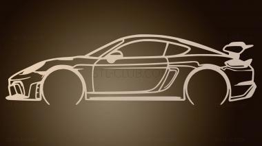 3D модель Porsche GT RS улучшенный (STL)