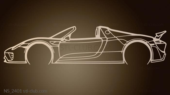 Нестандарт Porsche Spyder гладкий