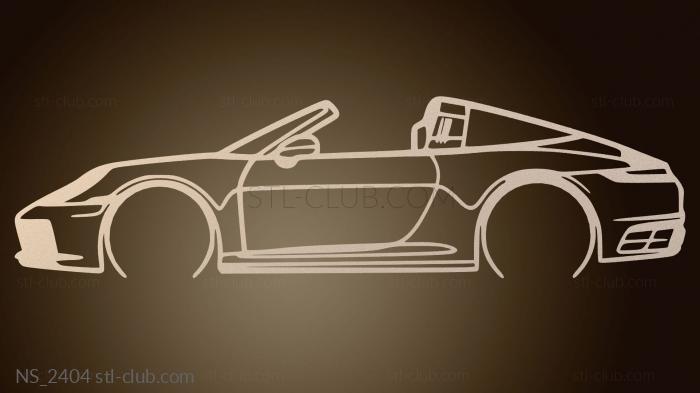 Нестандарт Porsche Targa с открытой крышей