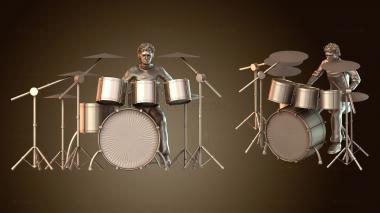 3D model Queen Roger Con Batteria (STL)