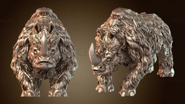 3D мадэль Носорог смелый (STL)