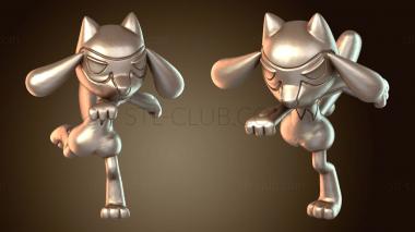 3D model Riolu Lucario Mega Pokemon fierce (STL)