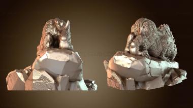 3D мадэль Саблезубый Тигр Крадущийся Свирепый (STL)