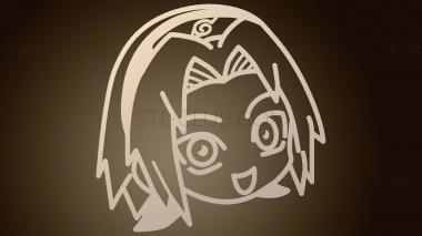 3D модель Сакура (STL)