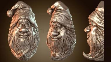 3D model Santa Claus Wall (STL)