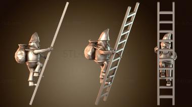 3D модель Санта на лестнице (STL)