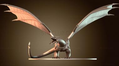 3D модель Сапфировый Дракон (STL)