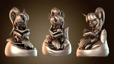 3D model Sci Twi Volosi Verh Hair Top (STL)