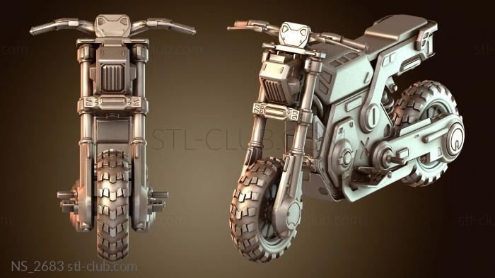 Нестандарт Скелепанк Кибербайк