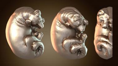 3D модель Спящая собака (STL)