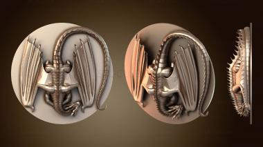 3D модель Спящий дракон (STL)