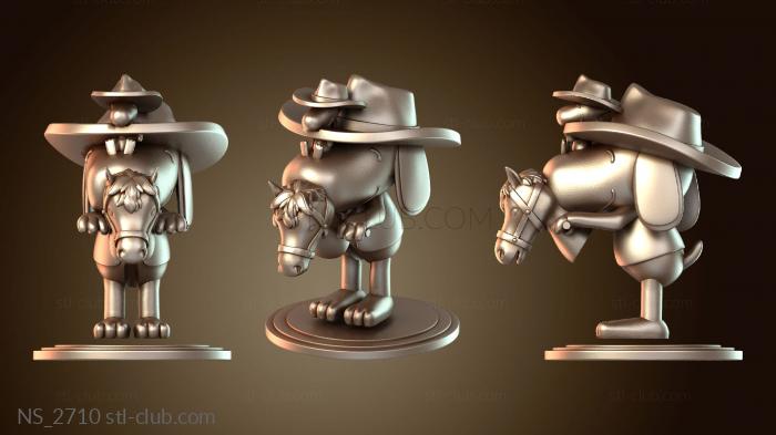 Нестандарт Снупи Ковбой Цвет Лошадь Черная