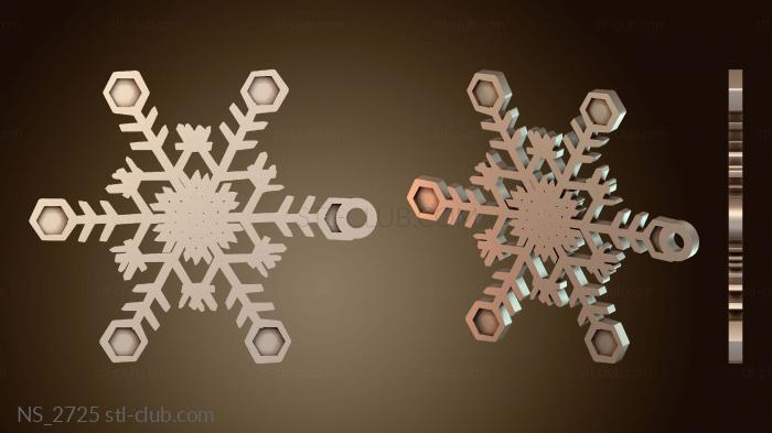 Нестандарт Снежинка маленькая блестящая снежинка