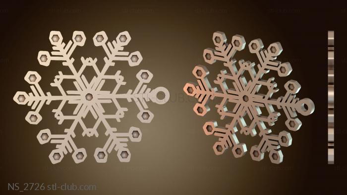 Нестандарт Снежинка Маленькая Снежинка светлая