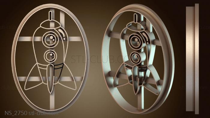 Нестандарт Космические корабли, формочка для печенья, яркая