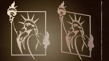 3D модель Статуя Свободы (STL)