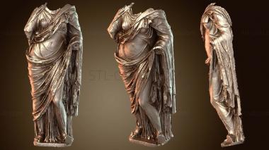 3D model Statue Woman Dressed in Chiton and Himation (STL)