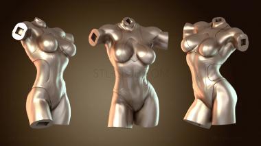 3D модель Девушки-серферы Кирин Она Халк (STL)