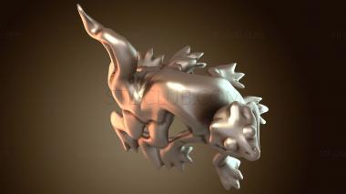 3D мадэль Опасный малыш-василиск из подземелья (STL)