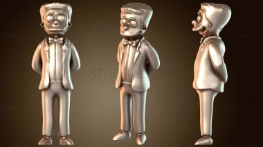 3D модель Симпсоны Уэйлон Смитерс (STL)