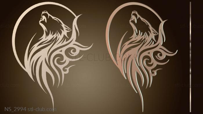 Нестандарт Племенной волк, лунный свет